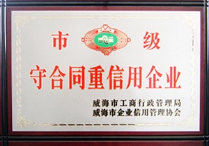 市级守合同重信用企业